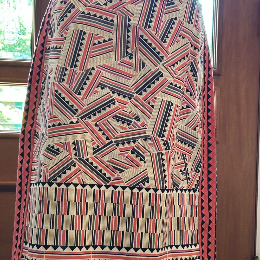 NIC+ZOE Coral and Black A-Line Skirt, Resort Wear